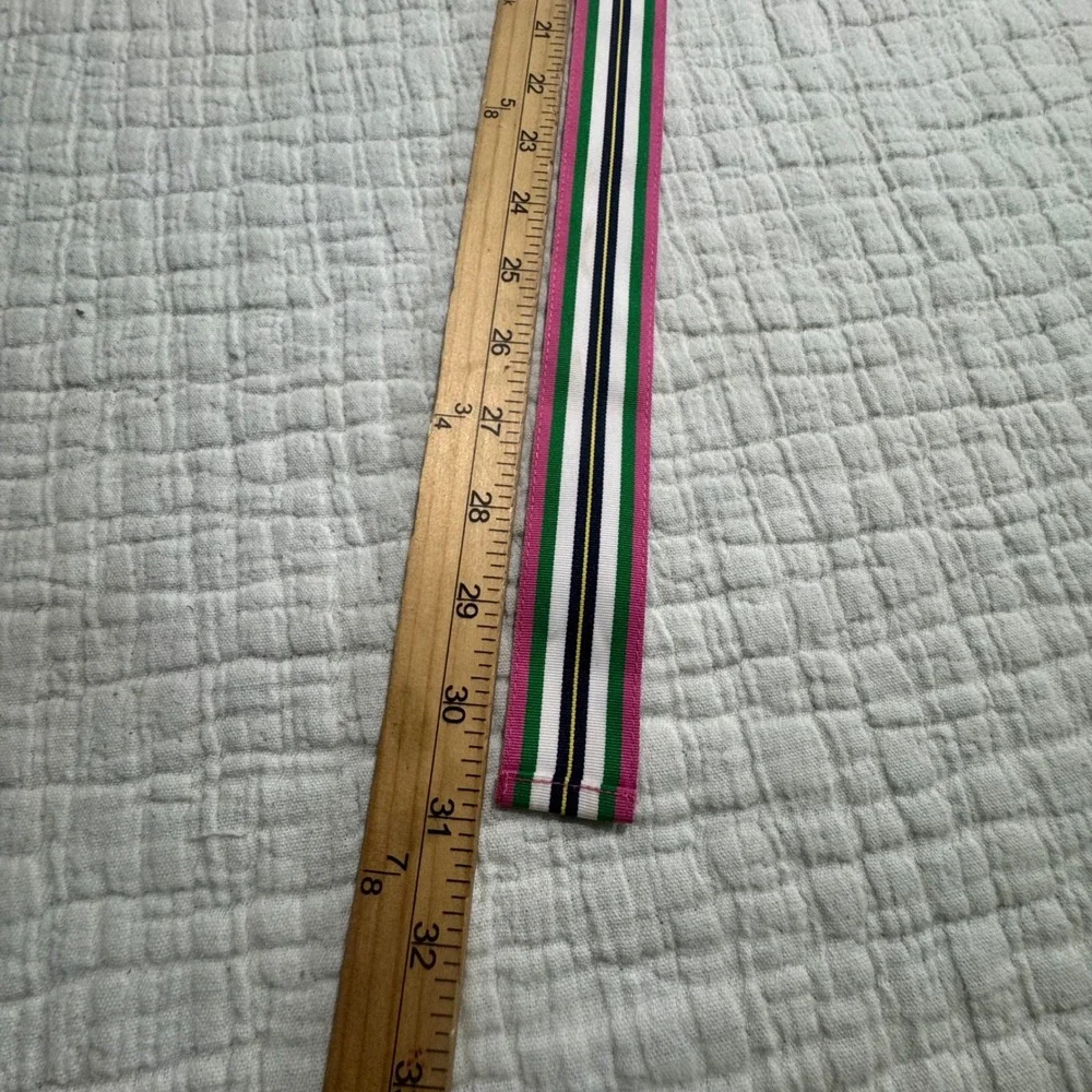 Polo Ralph Lauren Striped Colorful‎ Belt Double D Ring Size 29